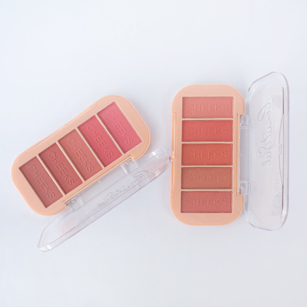 Paleta Rubor Cheeks Beautiful 5 Colores Blusher Reve'l