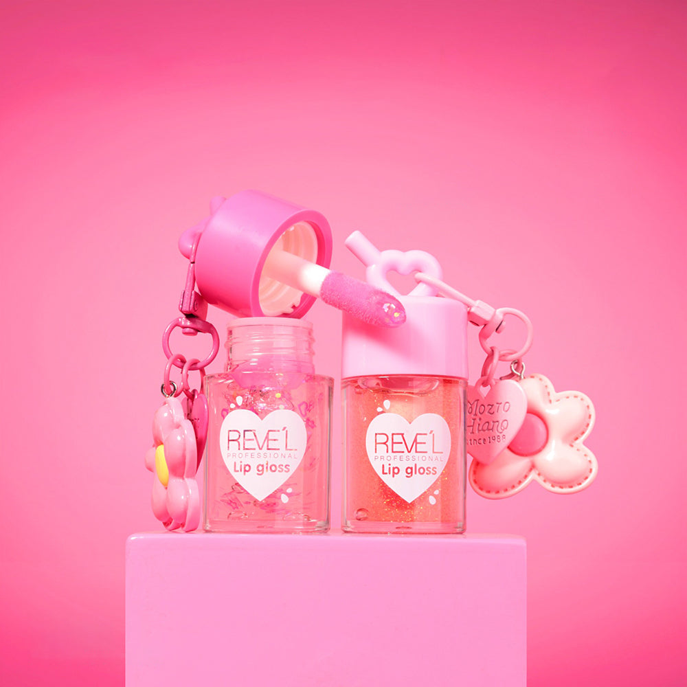 Lip gloss flowers charm