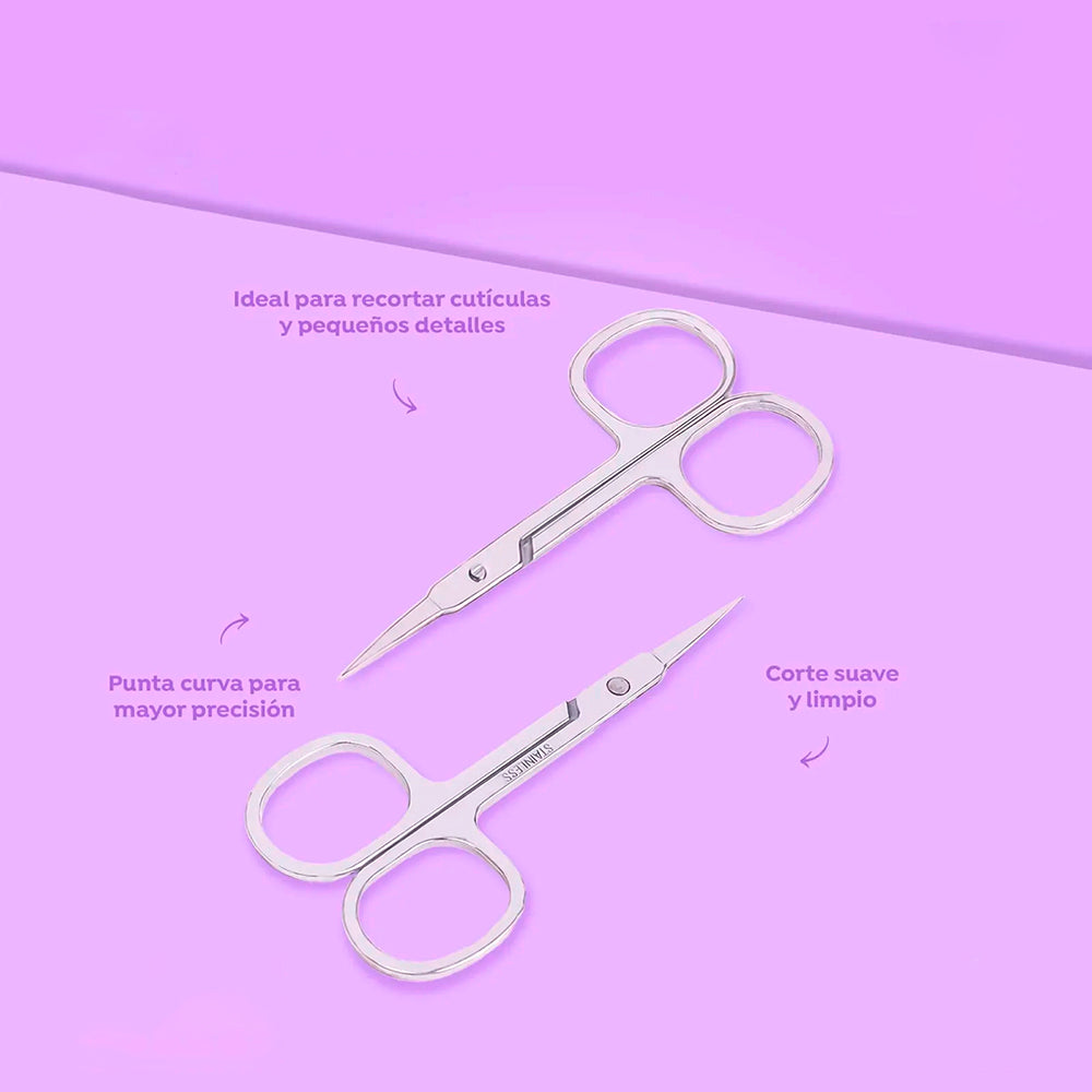Tijerita curva para manicura acero inoxidable