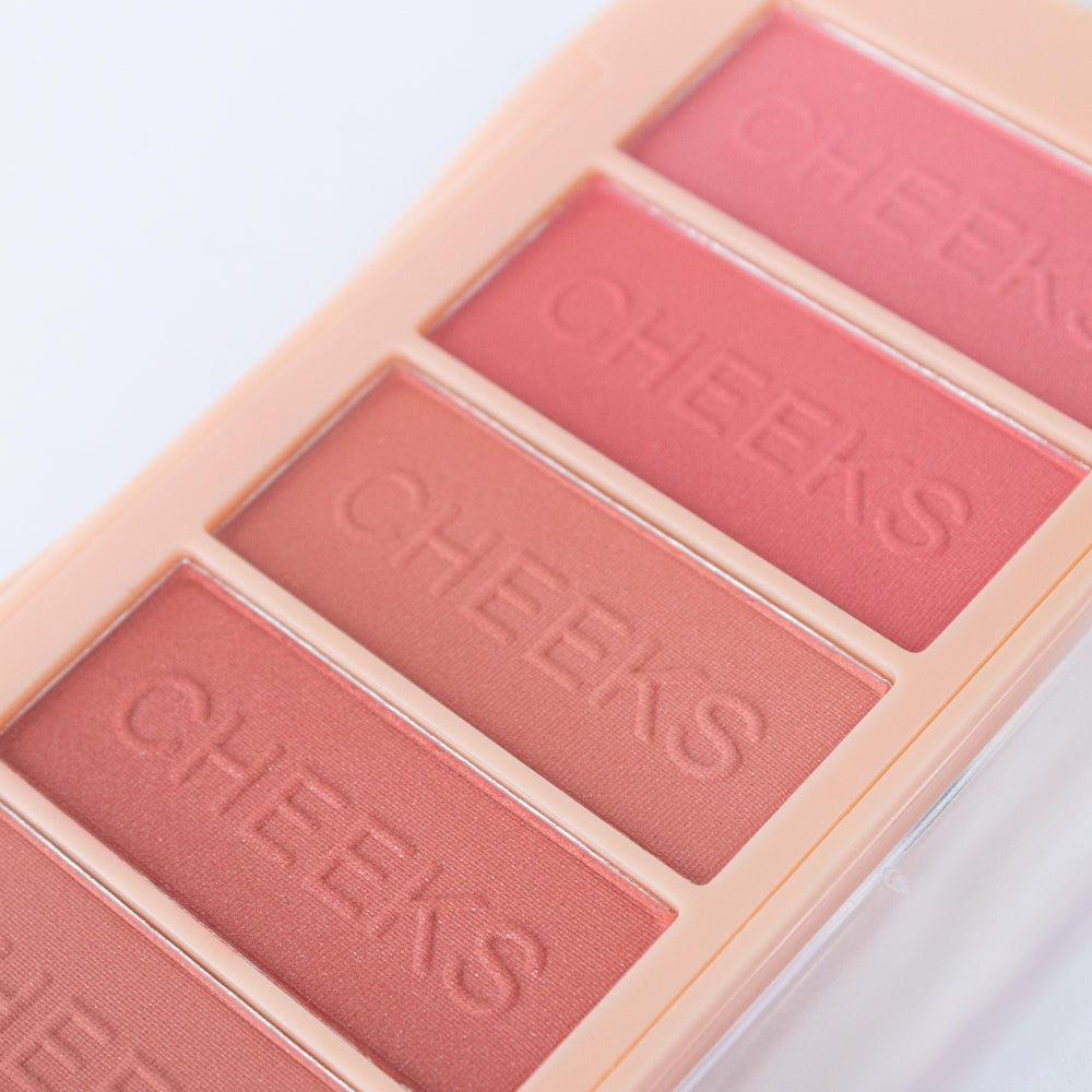 Paleta Rubor Cheeks Beautiful 5 Colores Blusher Reve'l