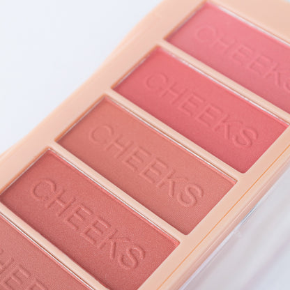 Paleta Rubor Cheeks Beautiful 5 Colores Blusher Reve'l