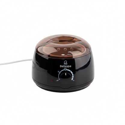 Ollita calentadora de cera en grano Bellespa color negro con control de temperatura ajustable