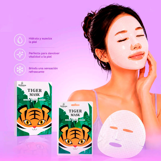 Mascarilla facial tigre