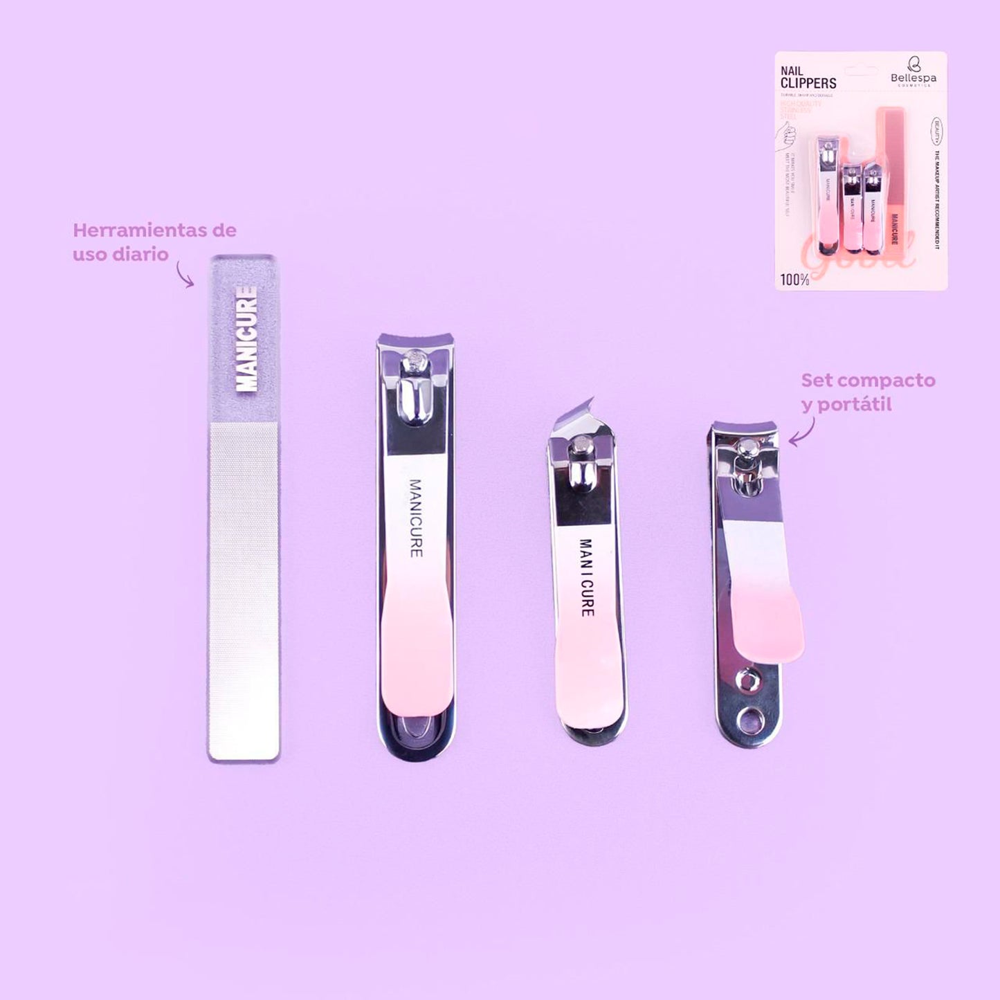 Set corta uñas