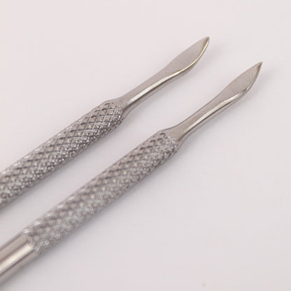 Espatula metal para manicura y pedicure