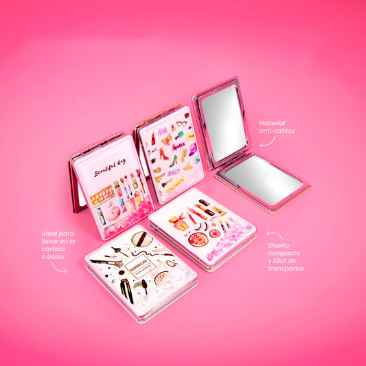 Espejo plegable con aumento makeup