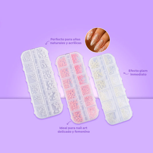 Perla para las uñas crystal mix