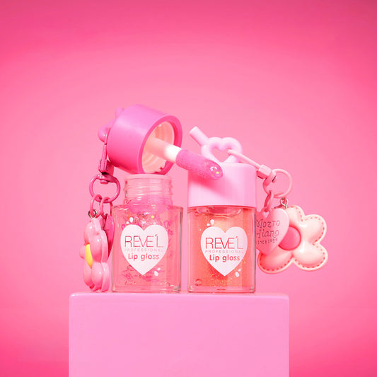 Lip gloss flowers charm