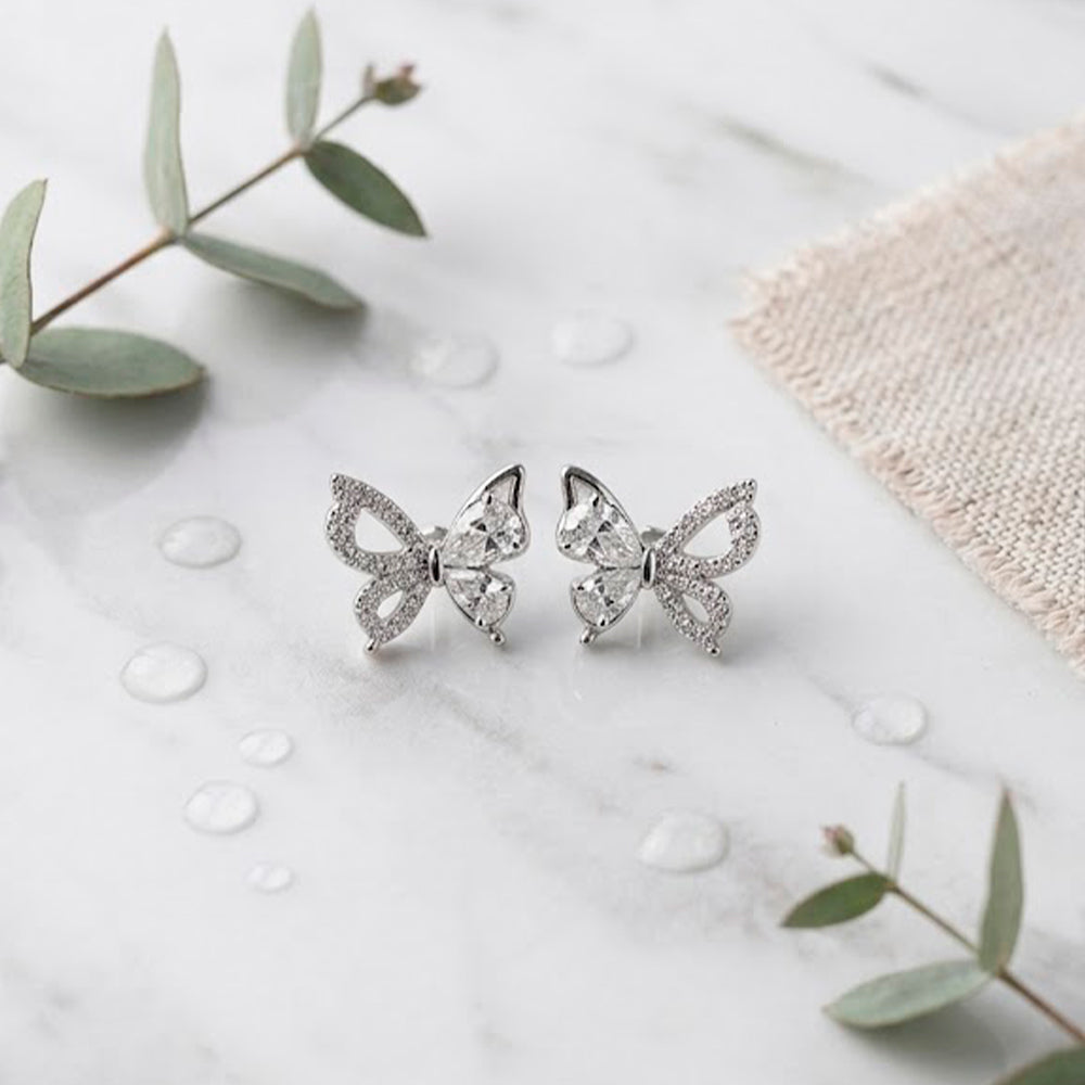 Aretes butterfly éclat