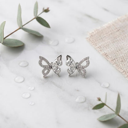 Aretes butterfly éclat