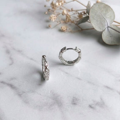 Argollas Crystal Silver