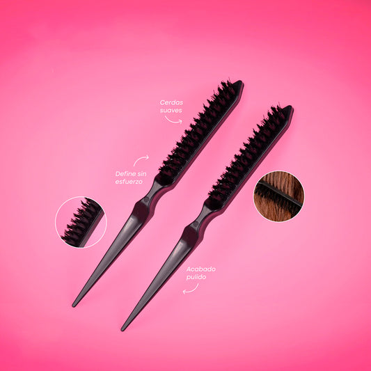 Cepillo baby hair definidor de bordes con cerdas suaves para peinado preciso