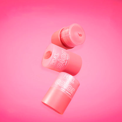 Reve'l Professional Color Lipcerin gloss cremoso hidratante en tono coral rosado, envase compacto con aplicador integrado