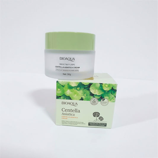 Crema facial Centella Asiatica Cream 50g Bioaqua certificada organic, hidratante de rápida absorción apta para todo tipo de piel