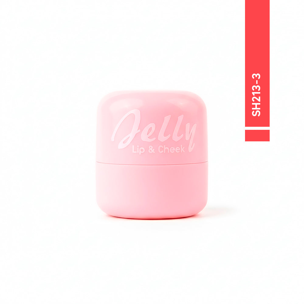 Jelly Lip & Cheek tinta de gelatina SH213-3 coral, envase rosa compacto