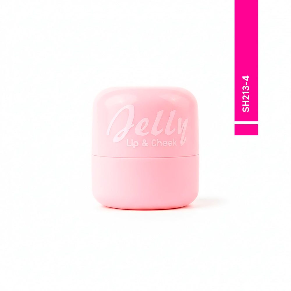 Jelly Lip & Cheek tinta de gelatina SH213-4 rosa claro, envase rosa compacto