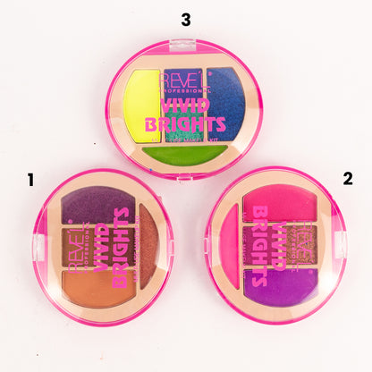 Paleta de sombras Vivid Brights Reve'l 5 colores alta pigmentación kit multiusos múltiples variantes disponibles