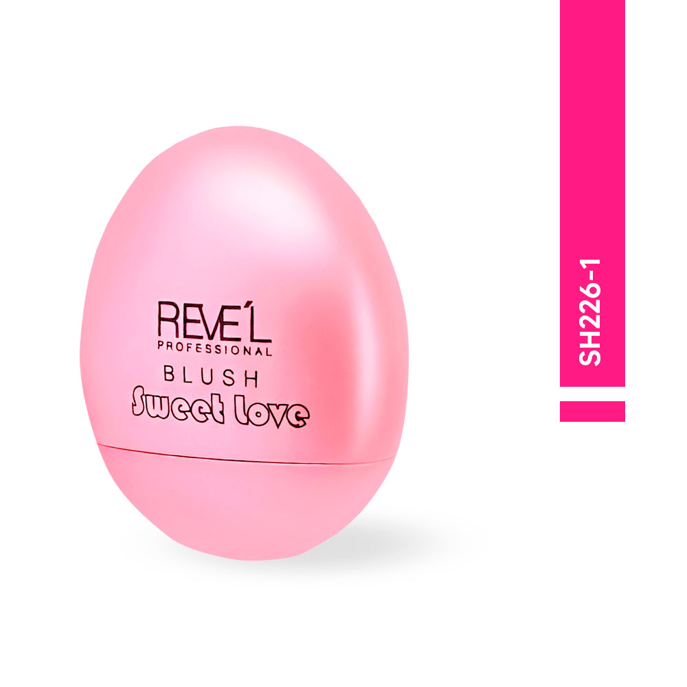Blush Sweet Love tono 1 rosa claro en compacto huevo — Reve'l Professional