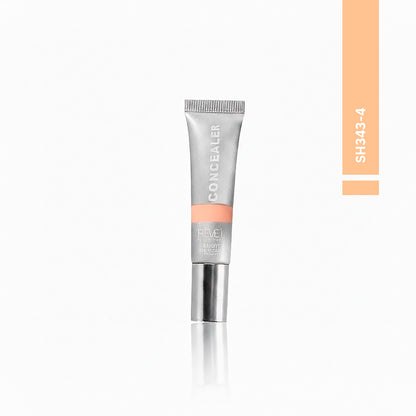 Corrector líquido Full Cover Reve'l tono SH343-4 con aplicador metálico de rodillo