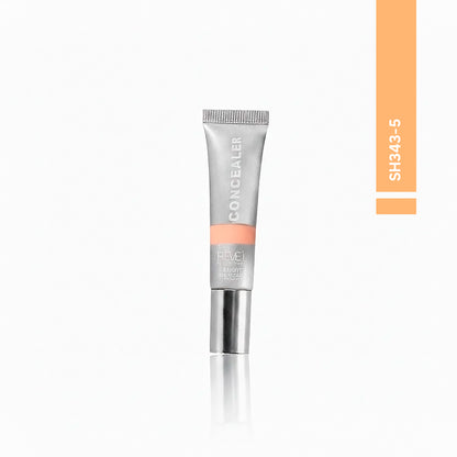 Corrector líquido Full Cover Reve'l tono SH343-5 con aplicador metálico de rodillo