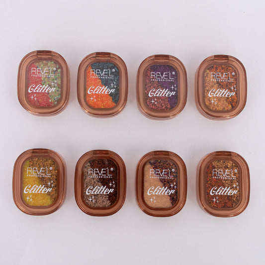 Sombra glitter individual Reve'l alta pigmentación fórmula escarchada múltiples variantes de color disponibles